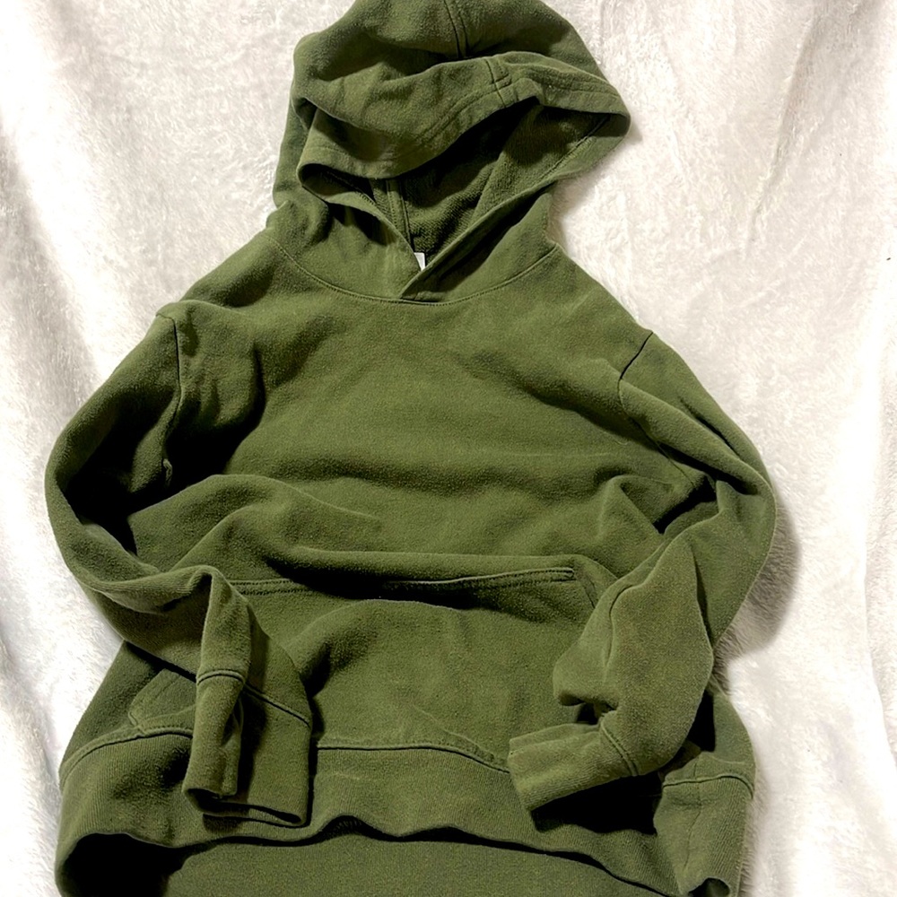 Girls olive green hoodie